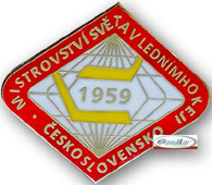 Значок Чемпионат Мира по хоккею 1959 (Чехословакия)